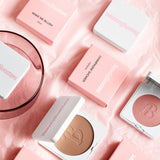 The Everything I Need Combo: Champagne Shower Highlighter, Genie in a Powder Bronzer, Make Me Blush & Rhubarb Rebel Blush - BeautyBoosters